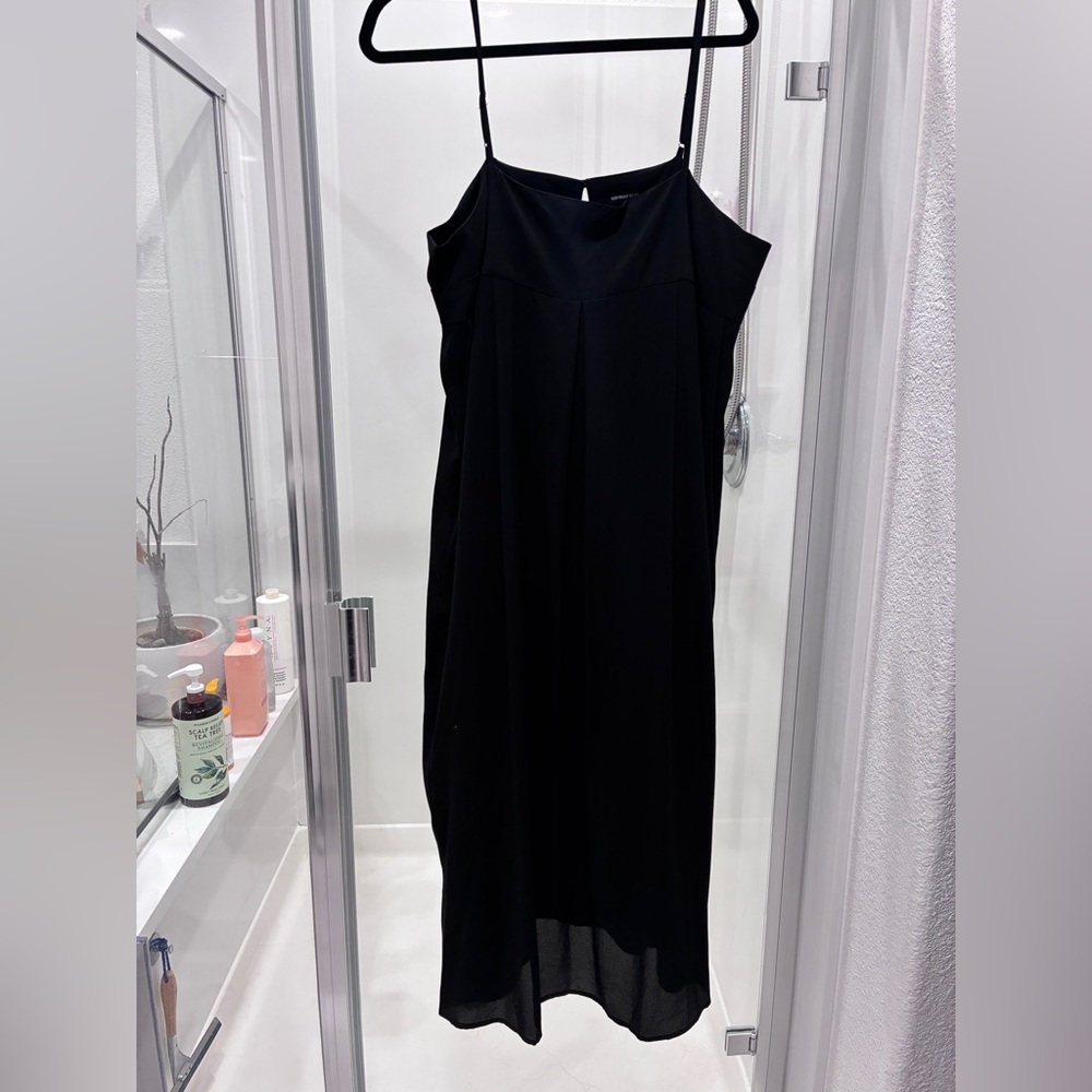 Who What Wear Black Maxi Slip Dress